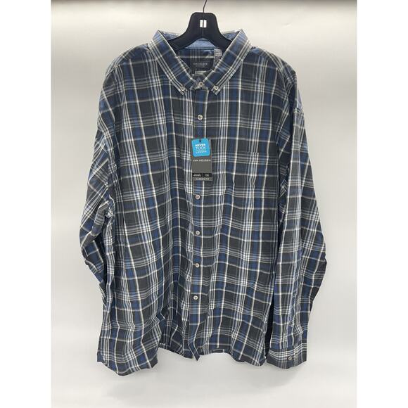 Van Heusen Never Tuck Slim Fit Long Sleeve Button up shirt - Size XXXL - Picture 1 of 6